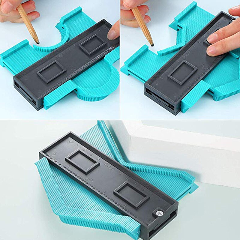 12/14/25cm Wood Marking Tool Tiling Laminate Tiles General Tools Plastic Gauge Contour Profile Copy Gauge Duplicator Standard