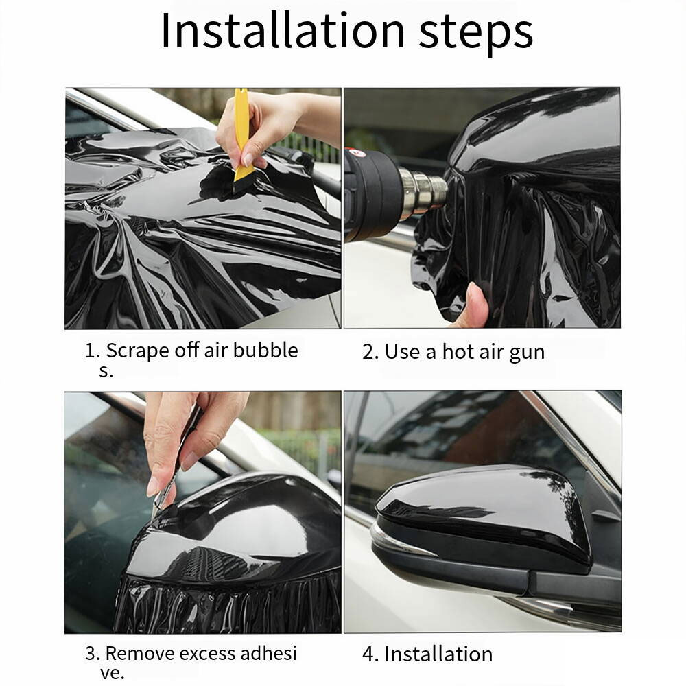 Car Film Covering 2D 3D 4D 5D 6D Glossy Carbon Fiber Wrapping Vinyl Film Auto Motorcycle Waterproof PVC Foil Car Accessories