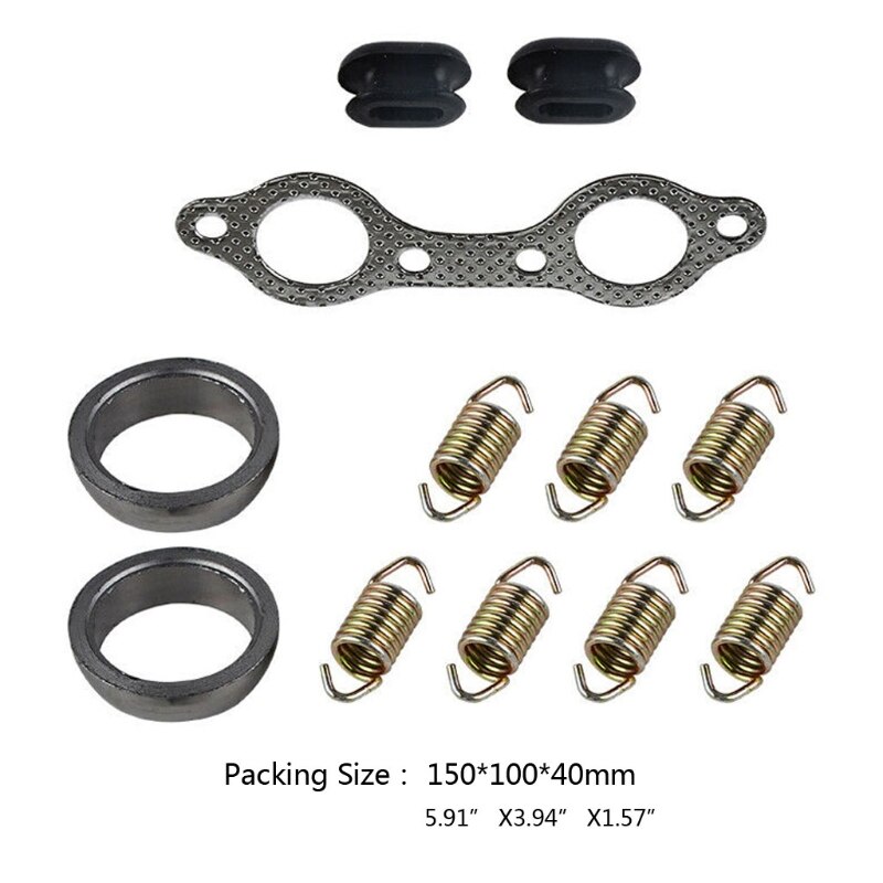 Exhaust Manifold Gasket Spring Rebuild Kit Replace For RANGER RZR 800 EFI M2ED
