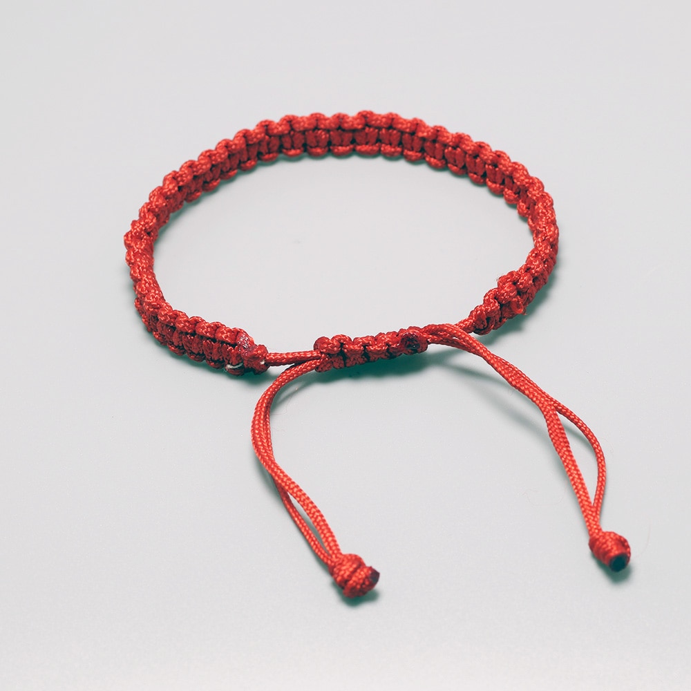 Tibetan Buddhist Red String Bracelet For Men And Men Adjustable Lucky Knot Bracelet Handmade Stretch Rope Bracelet