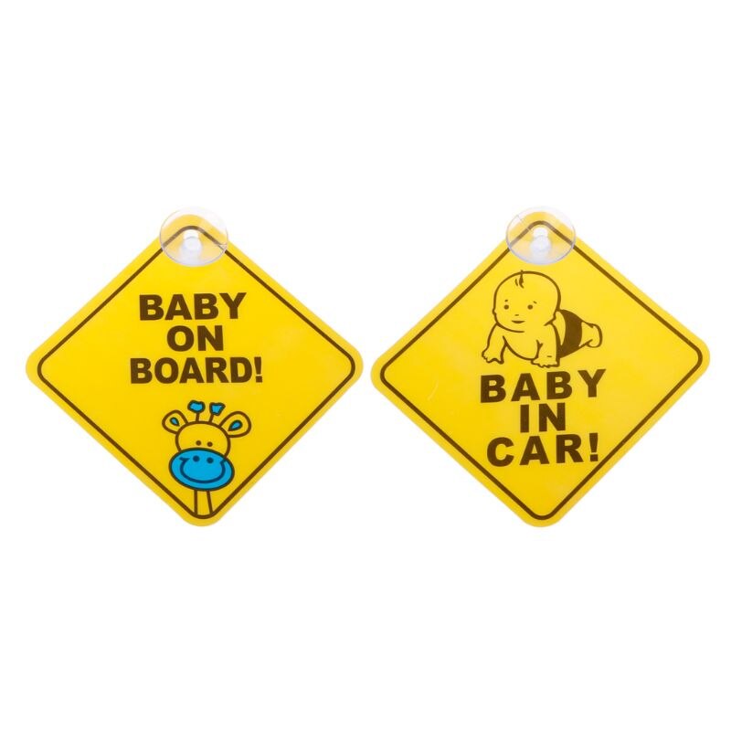 BABY ON BOARD PVC Suck Warning Mark Sign Sticker Car Window Safety Notice Board 781B
