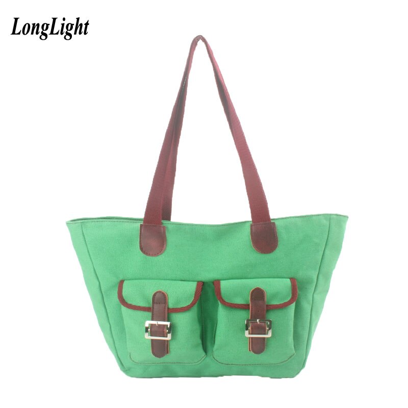 Longlight Vrouwen Canvas Ultralight Casual Handtassen Grote Capaciteit Dames Schoudertas Leisure 25X7X25 Cm Vrouwen Handtas kleuren