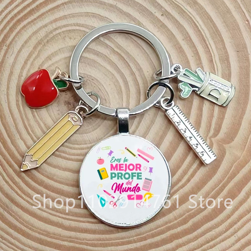 Spaans Cadeau Voor Leraren Sleutelhangers Spanje Sleutelhanger Voor Lerarendag Mexico Afstudeergeschenken Voor Professor