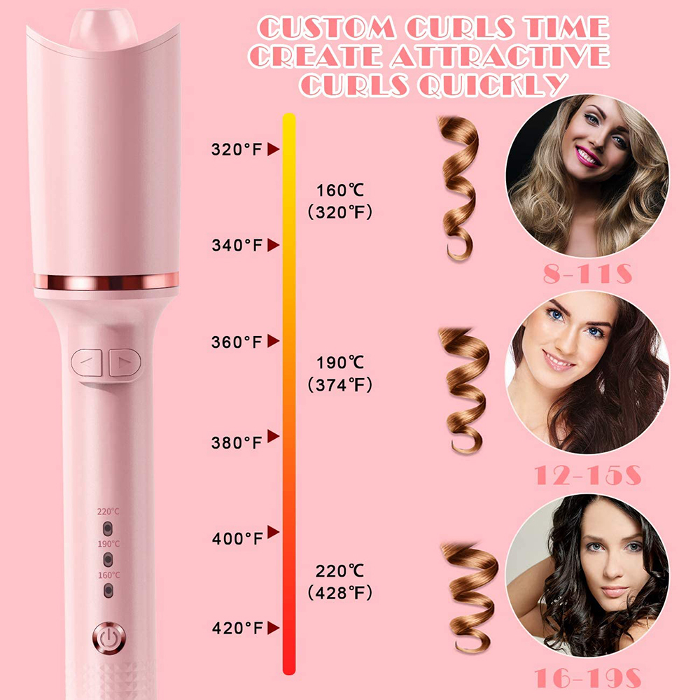 Professionele Haar Krultang Automatische Krultang Crimp Haar Waver Tang Roterende Haar Curling Wand Air Curler Curling Haar Krullen