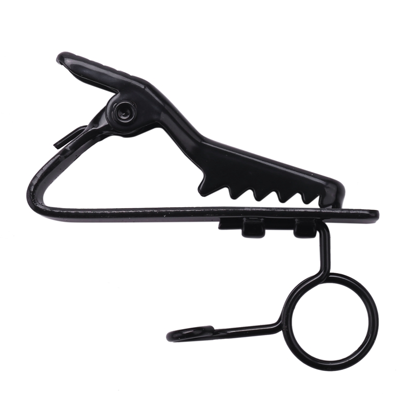 5 stück mini-ringe, mikrofonclips 7.5 mm krawattenclips, kragenclips, praktisch (schwarz)