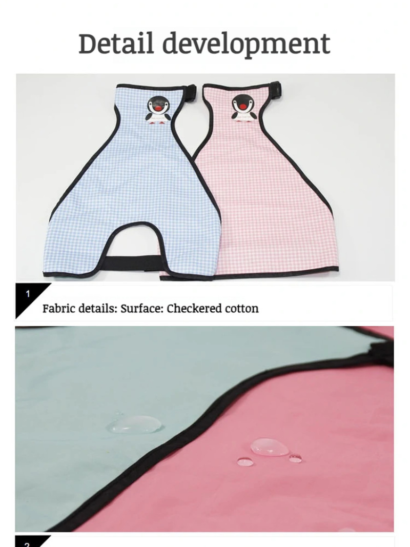 Couverture de ventre pour chien, tissu respirant, Anti-salissure, bandes de ventre imperméables, tissu lavable pour animaux de compagnie, tablier d'intérieur et d'extérieur pour chien, Costumes pour animaux de compagnie