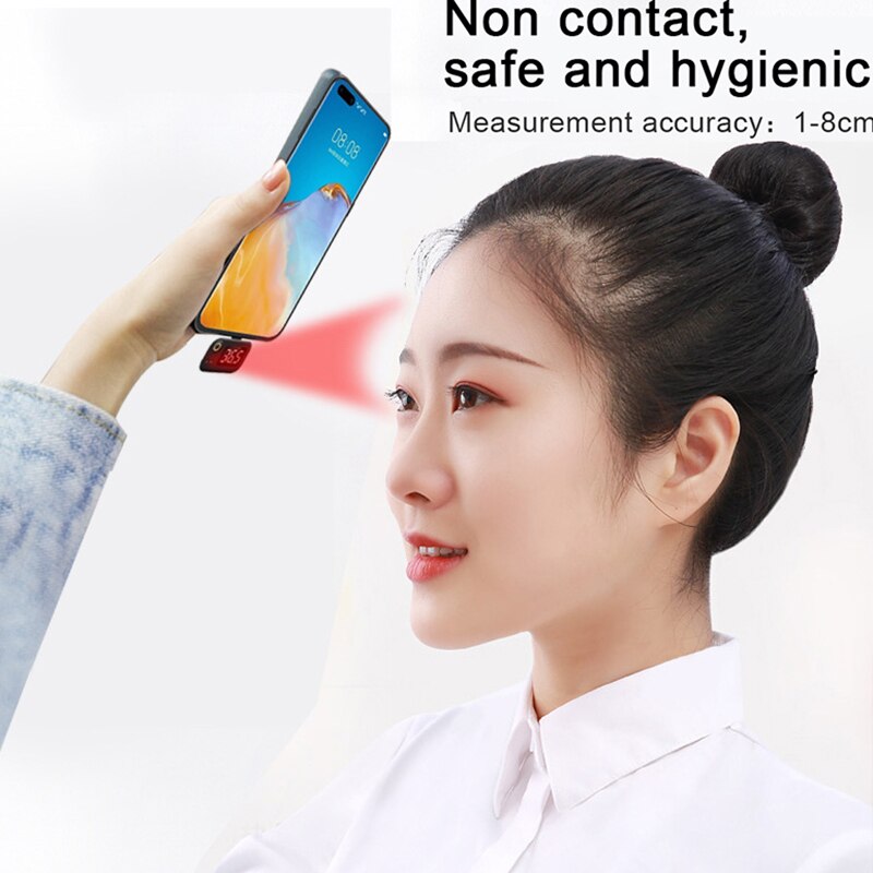 Termómetro para la frente, instrumento de medición rápida para Android e IOS, tipo C