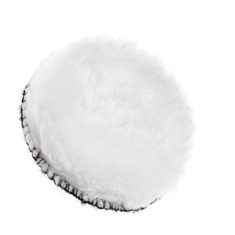 10pcs 3inch Artificial wool Waxing Polisher Bonnet For Rotary Tool Polishing Pads White Auto Soft Durable 75mm