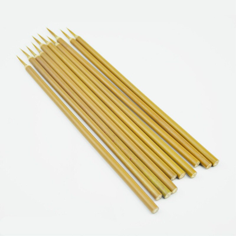 10PCS Chinese Traditional Calligraphy Pen Calligraphy Brushes Weasel Hair Writing Brush Small Regular Script Painting Supplies