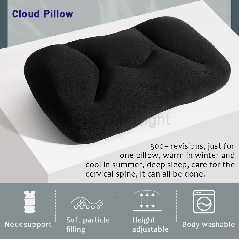 All-round Sleep Pillow Egg Sleeper Memory Foam Soft Orthopedic Neck Pillow Pain Release 3D Neck Micro Airball Pillow Deep Sleep