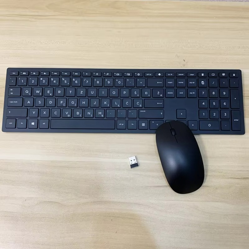 2.4G Wireless Keyboard Mouse Kit Combo for HP Pavilion 800 Pavilion 600 German French Belgium Layout: WHITE