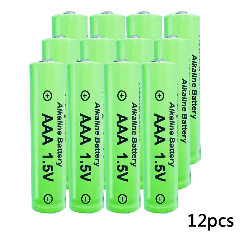 AAA battery 3000mAh 1.5V alkaline AAA rechargeable battery for remote control toy light battery high capacity Long endurance: 12pcs