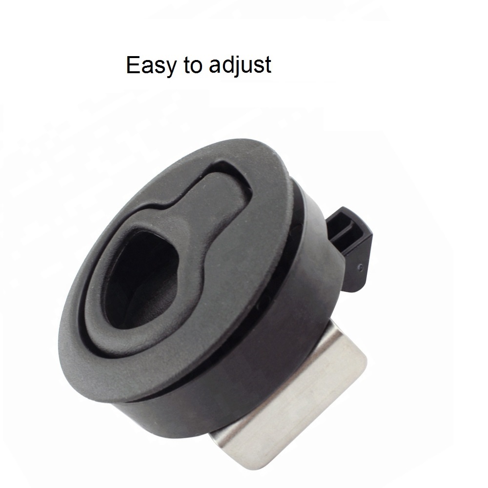 4PCS 2" ABS Plastic Black Round Slam Latch Door Latch Access Hatches For Boat Deck Hardware