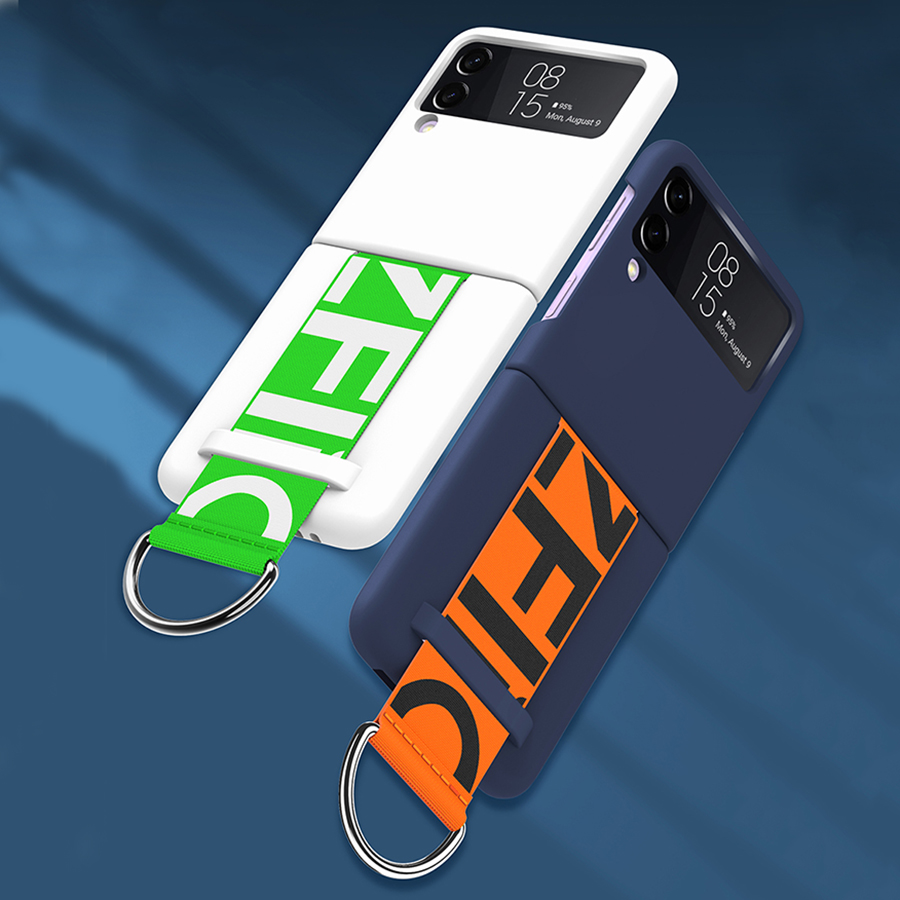 Schutzhülle mit armbandring für samsung Galaxis z kippen 3 5g stoßfest, luxuriös, mit schnalle, robustem, mattem pc-Startseite für kippen 3