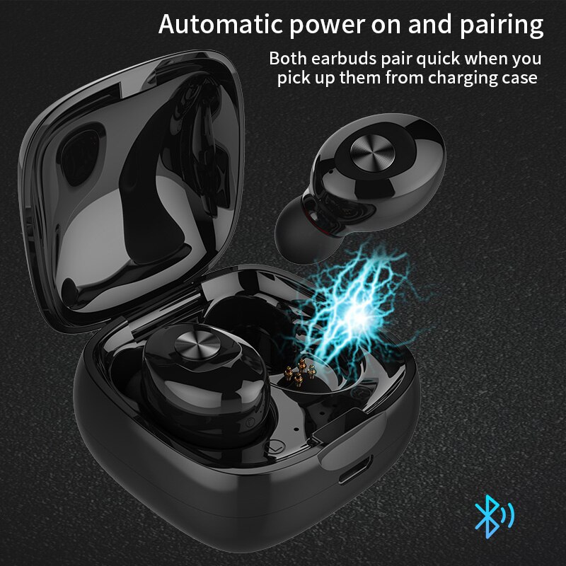 Bluetooth  v5.0 tws ægte trådløse stereo øretelefoner xg -12 støjreduktion øretelefon
