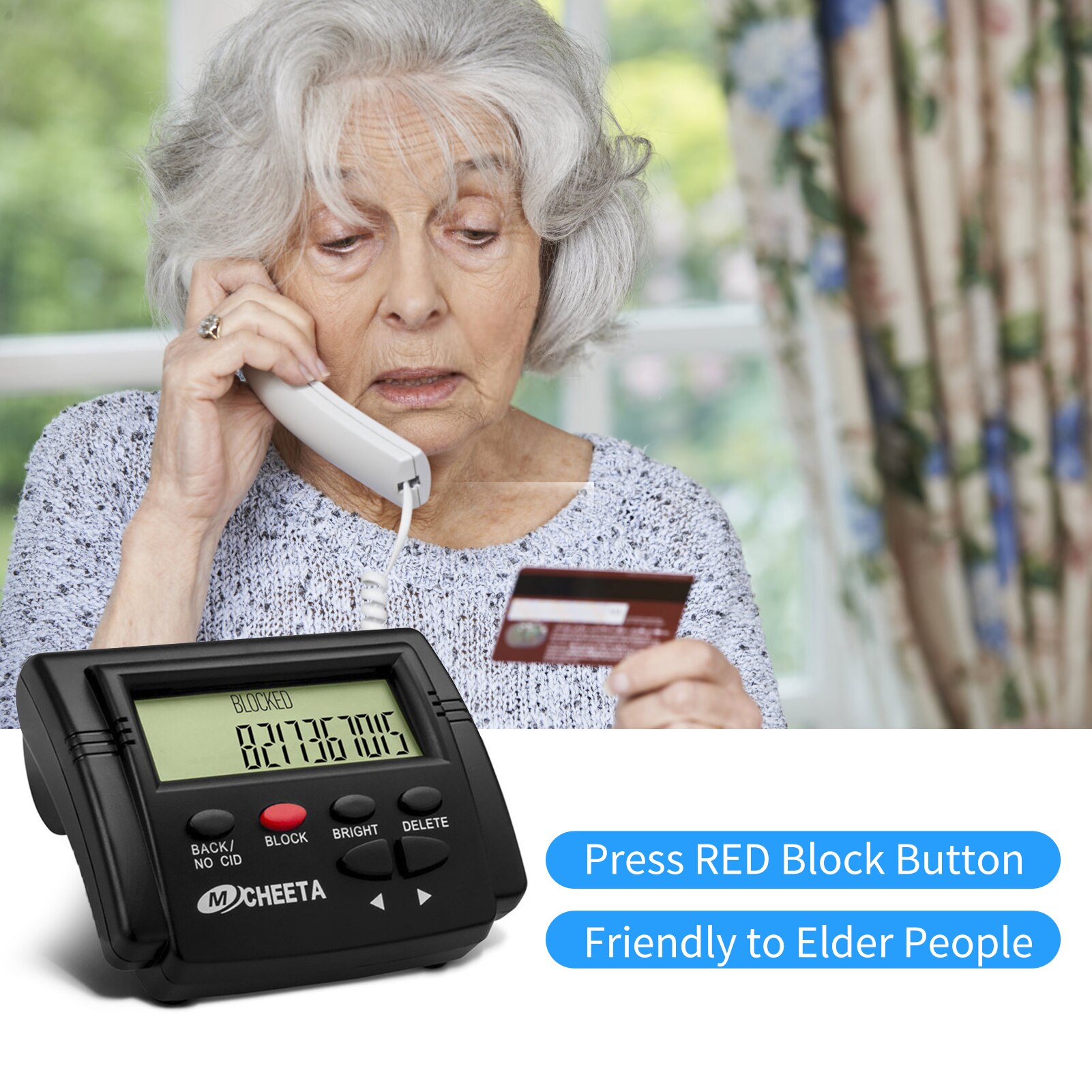 Call Blocker for Landline Phones Telephone 2000 Caller ID Box Blocking One Touch Number Block Device Block Nuisance Calls