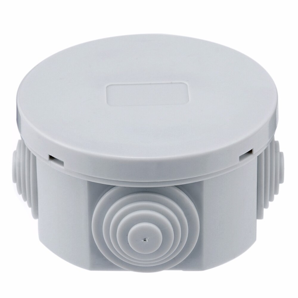 1pc Round Waterproof Weatherproof Junction Box Connection Indoor Outdoor Plastic Electric Enclosure Case For Electricity Railway