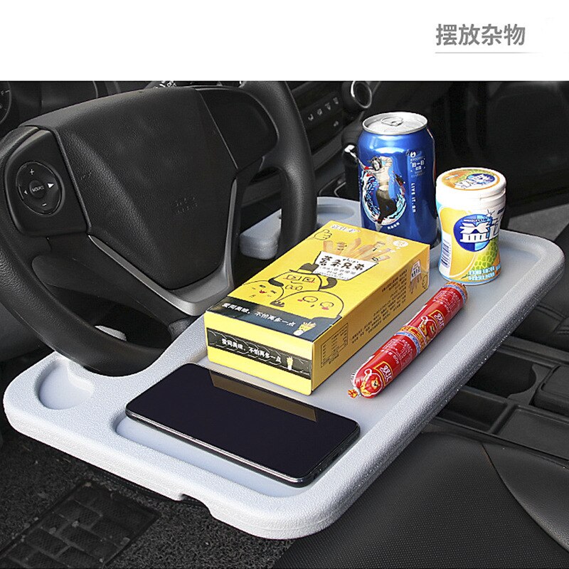Disponible en ambos lados, volante de coche, tabla pequeña, mesa de comedor Interior de coche, bandeja superior de coche, soporte para ordenador portátil, tableta