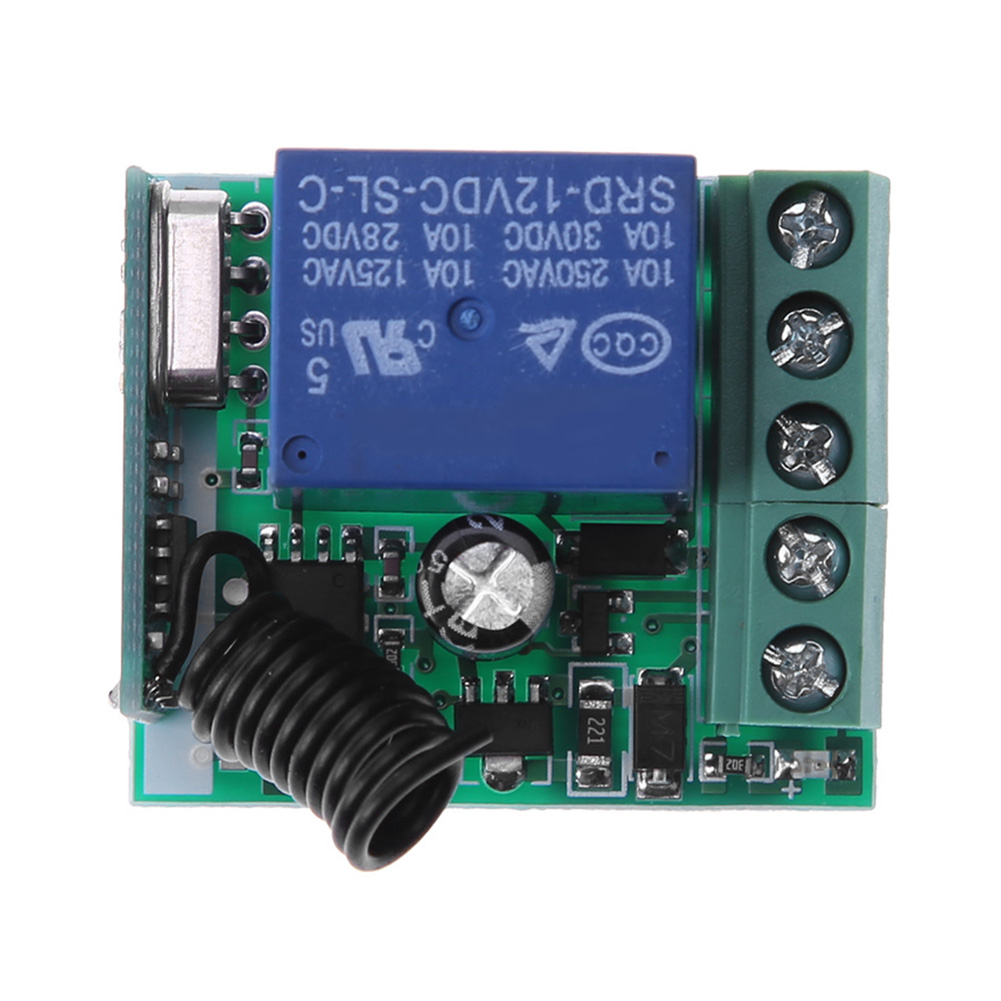 12V/24V 433Mhz 2 przekaźnik kanału bezprzewodowy pilot przełącznik + 2 sztuk dwa klawisze zdalne sterowanie do drzwi garażowych oświetlenie zasłony: FIOLETOWY