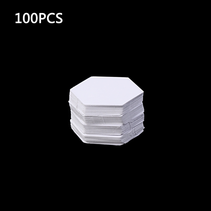 100Pcs Hexagon Templates for Patchwork Paper Quilting Sewing Craft DIY Six Sizes W3JA: 8mm