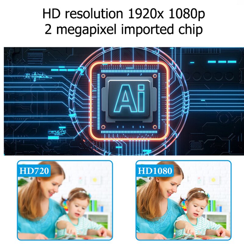 USB 3.0 HD 1080P Wireless Webcam With Microphone Auto Focus 200w Pixels Camera For Coputer Laptop Conference Live Broadcast