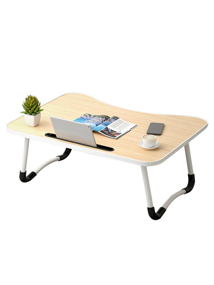 Laptop Bureau Opvouwbare Draagbare Bed Tafel Multifunctionele Lade Met Antislip Katoen Pads Voor Home Camping