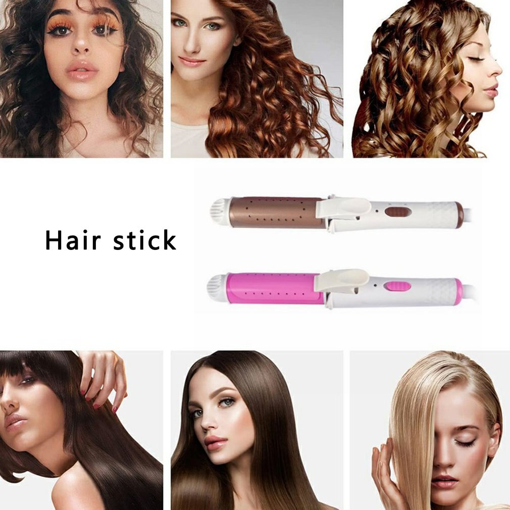 Two-in-one Curling Iron Straightener Practical Electric Splint Suitable For Large Curls Inner Buckle Bangs