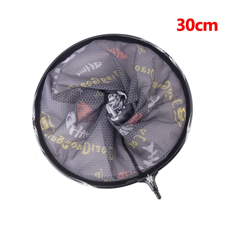 Filet de pêche télescopique pliable en carbone, 2.1M 3M, à longue poignée, équipement pour la pêche, X437B: 30m net Black