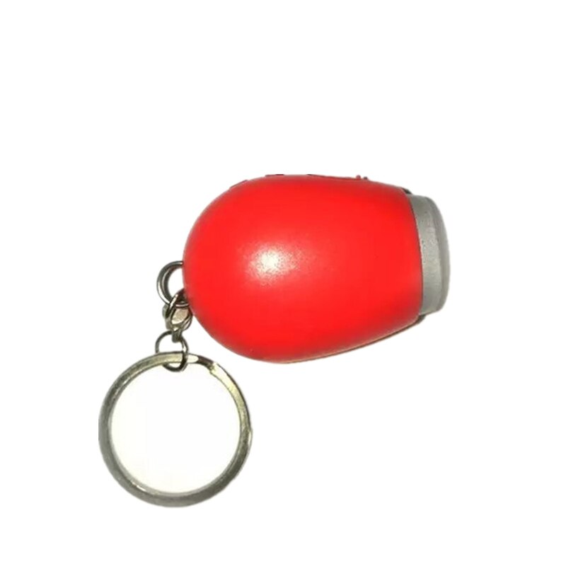 Nyckelring led skrivbordsklockor mini portabel projektion digital display elektronisk klocka lanyard ficklampa nattlampa väggtimer: Röd nyckelring