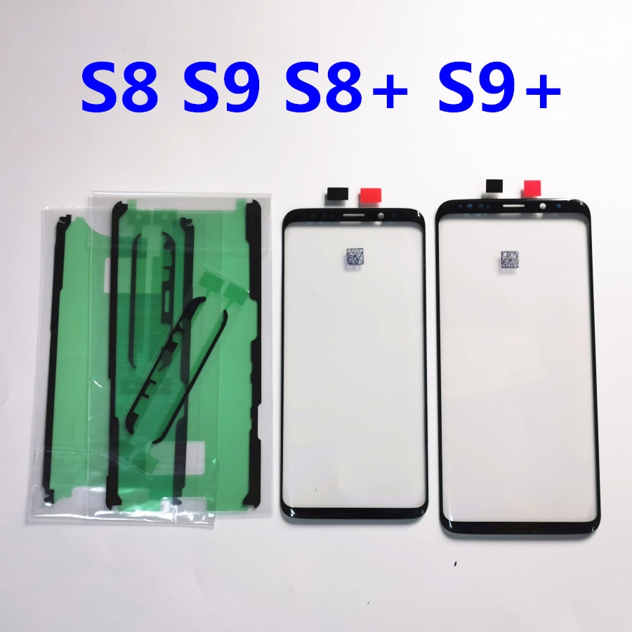 Schermo di vetro di Ricambio Per Samsung Galaxy S8 S9 Più Display LCD Touch Anteriore Esterno Lente Esterna S10 S10 + S20 s20 + Adesivo