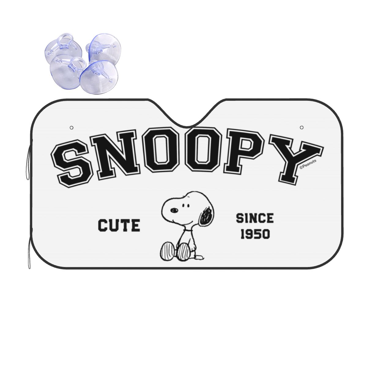 Snoopy & Woodstock Windshield Sunshade Personality Car Front Window Visor 70x130cm Sun Visor Accessories Covers: MULTI