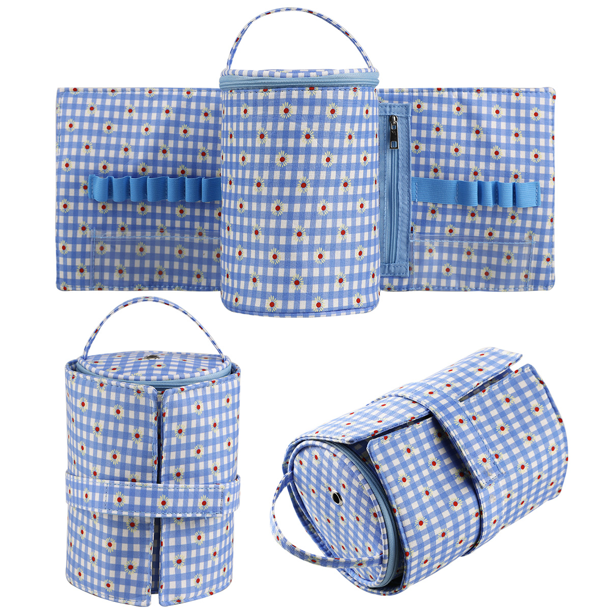 QZLKNIT Fashine Small Yarn Storage Bag Portable Knitted Wool Bags Foldable Cerchet Hooks Bags for Sewing Tools Accessories