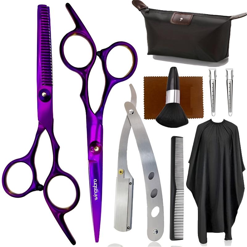 6.5 Inch Kappersschaarset, Professionele Haarknipschaar Dunner Wordende Schaar, Hulpmiddelen Voor Het Knippen Van Haar Styling: Lichtgeel