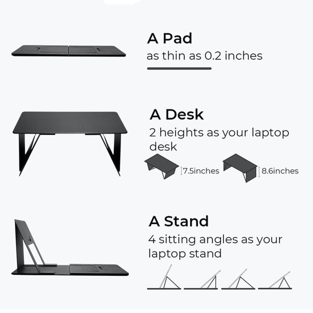 Multifunction Foldable Plastic Laptop Stand Adjustable Laptop Stand MacBook Notebook Stand Laptop Desk Computer Table Stand