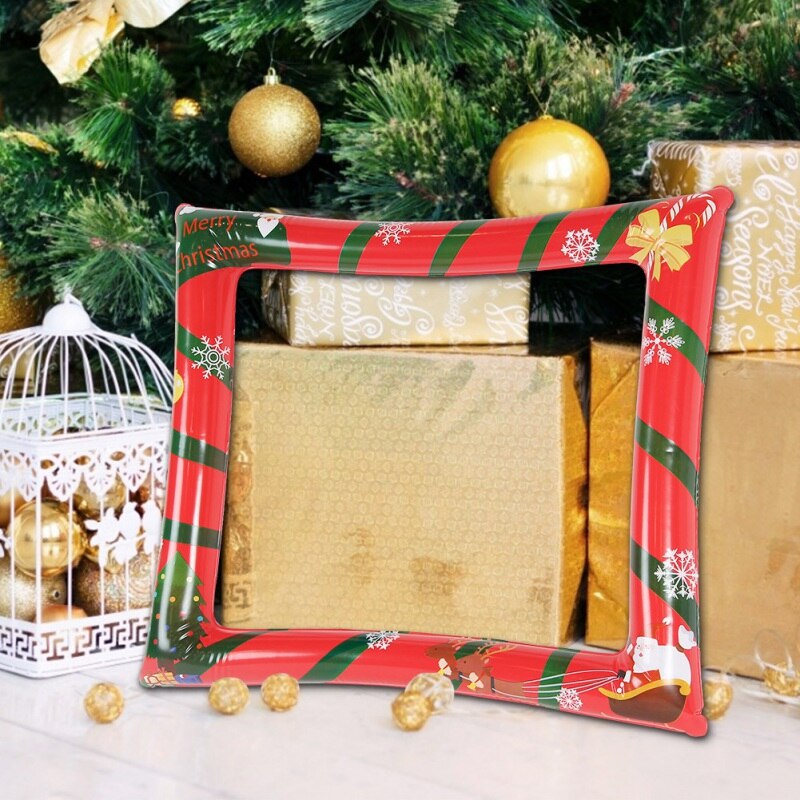 Festive Props Party Decorations Photo Background Christmas Decoration Fun Christmas Inflatable Photo Booth Frame
