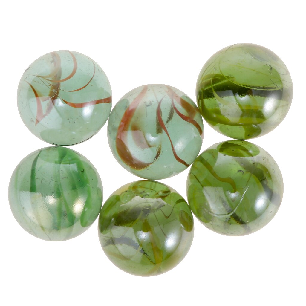 6 Pcs Marbles Transparent Glass Package Diy Crafts Decorative Aquarium Vase 35mm