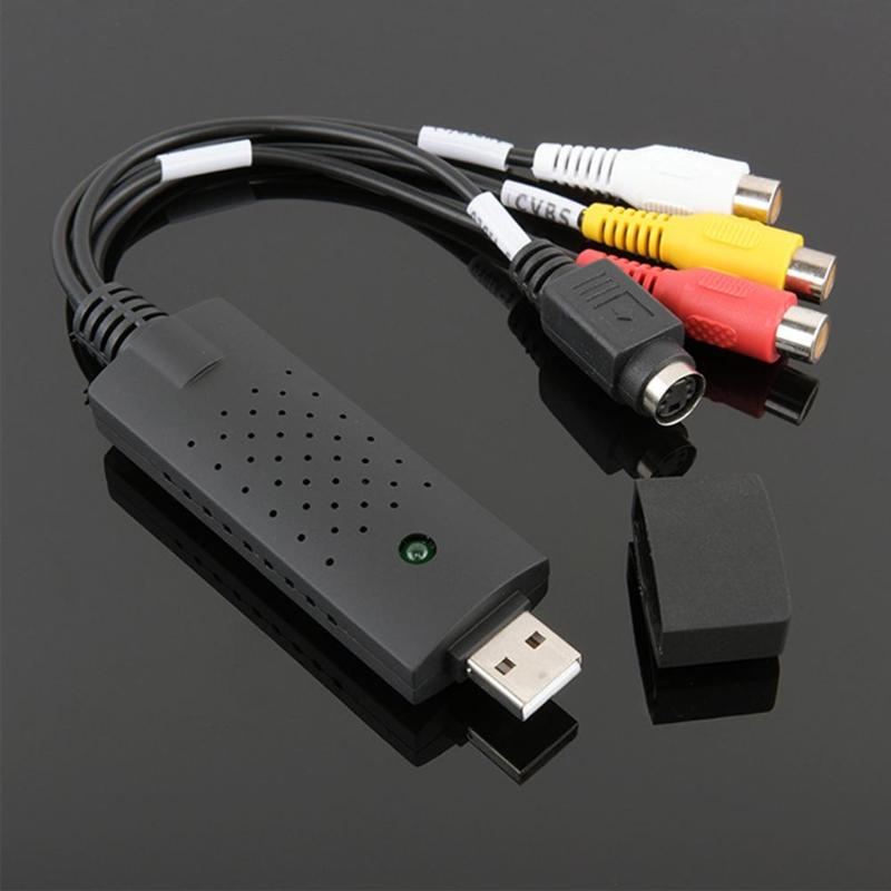USB 2,0 Easycap captura 1 vía vídeo TV DVD VHS Audio Captura tarjeta adaptadora