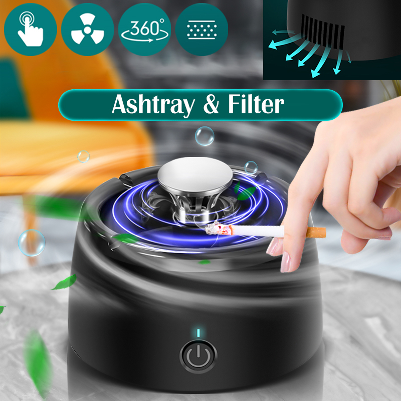 Aschenbecher mit Luft reinigung USB-Aufladung Rauch automatische Entfernung Aschenbecher Rauch abscheider Luft reiniger Aschenbecher für zu Hause