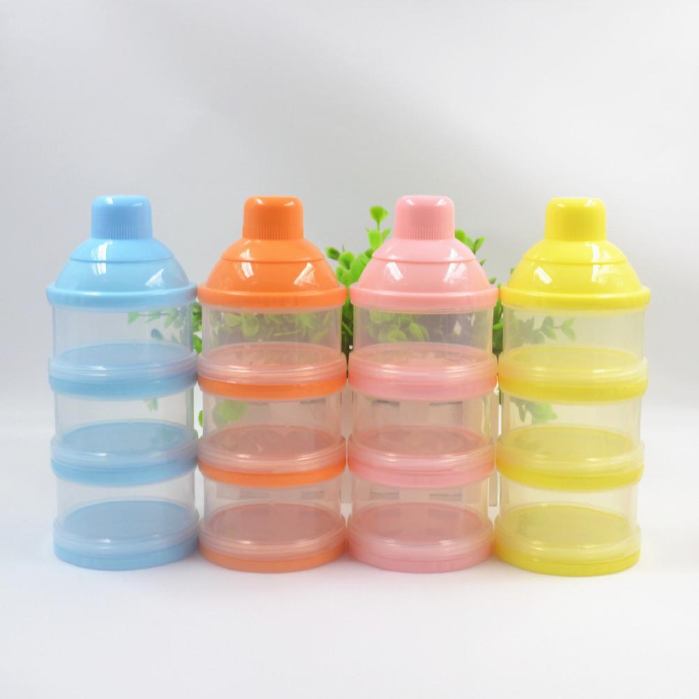Kidlove 3 lag baby mælkepulver boks bærbar baby spædbørn fodring opbevaringsbeholder arrangør madkasse boks dispenser børn