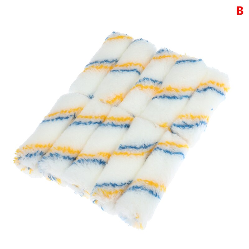 10pcs 4 inch Craft Paint Foam Rollers Decorative Corner Roller Brush Sponge Paint Roller Sleeves Decorating Painting Tool: B