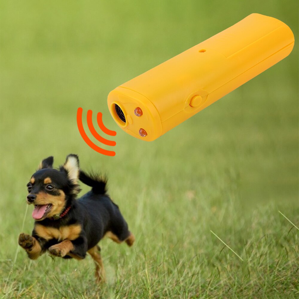 Hund Repeller Anti Bellen DogTraining Gerät Haustier Trainer mit Beleuchtung Ultraschall 3 in 1 Anti Bellen Haustier Liefert DP