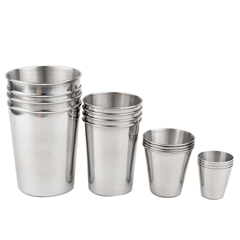 Resemugg söt mugg 30/ 70/180/320ml camping kopp mugg utomhus camping vandring hopfällbar bärbar te kaffe öl kopp rostfritt stål