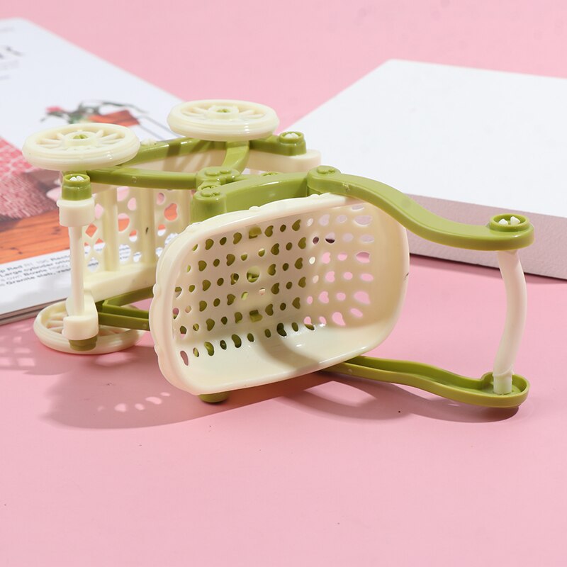 Il bambino finge il giocattolo supermercato carrello a mano mini carrello della spesa decorazione del desktop deposito giocattolo regalo accessori per mobili per Astuccio delle bambole