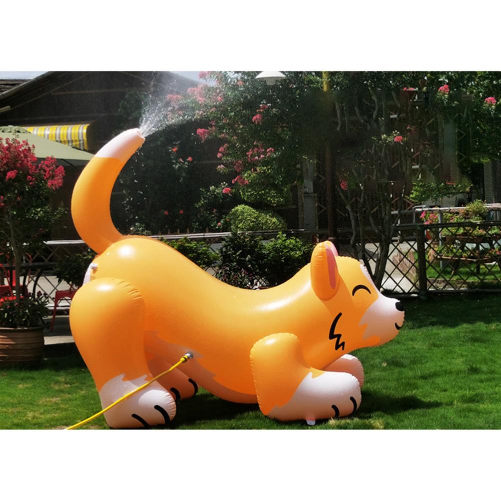 Inflatable Dog Sprinkler Toy Large Size PVC Outdoor Lawn Dog Lawn Sprinkler Water Play Toy For Children Pool Party