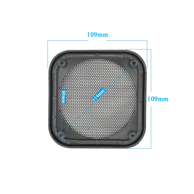 AIYIMA 2Pcs 4 INCH Speaker Grill Mesh Enclosure Protective Cover Replacement Square Net Speaker Accessories