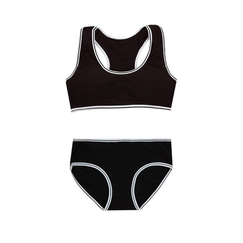 Teenager Young Girls Bra Teens Girl Underwear Puberty Student Training Bra Underwear Set