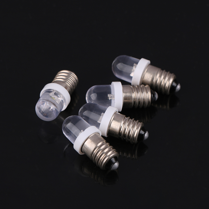5Stck e10 LED-Lampe e10 dc 3v 6v 12v 24v Instrumenten lampe e10 Anzeige lampe altmodische Taschenlampe Taschenlampe DIY Arbeit Mini Licht