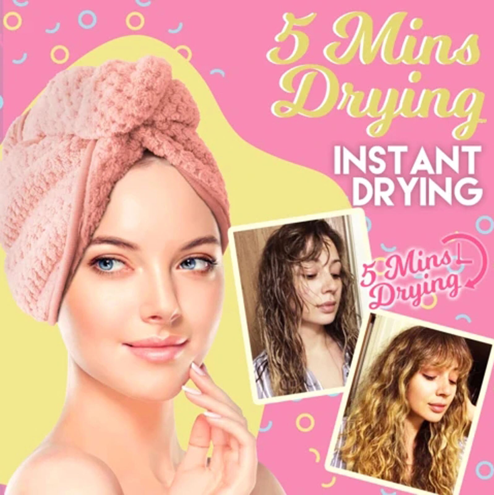 top selling Magic Instant Dry Hair Towel Fast Drying Hair Towel Fast Absorbent Hat Cap Support and