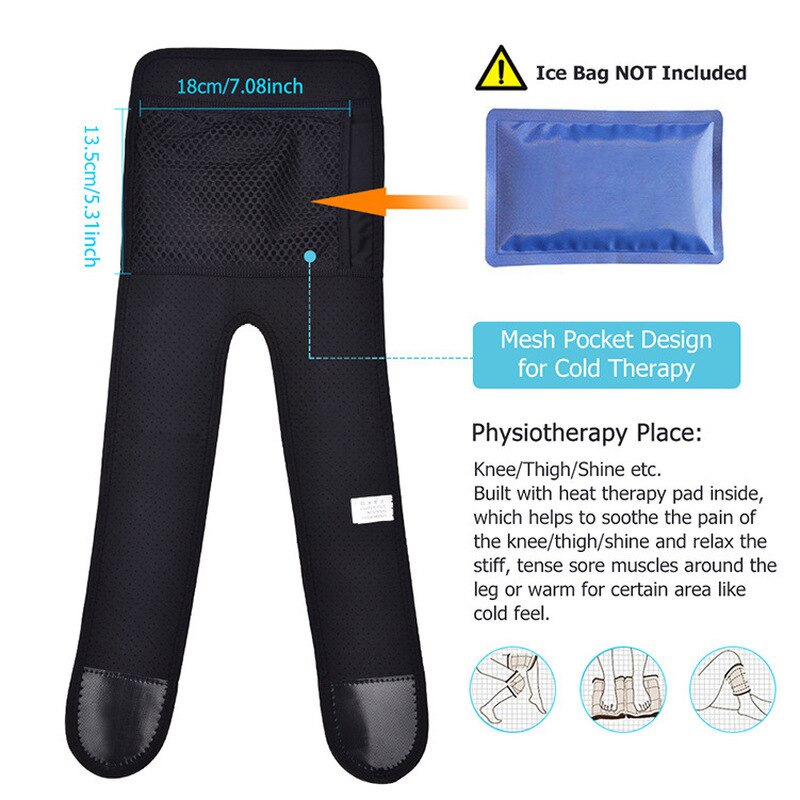 Physiotherapy Leg Massager Knee Pads Knee Brace with Heating CompressPad Support Belt TherapyInjury Rehabilitation Tools