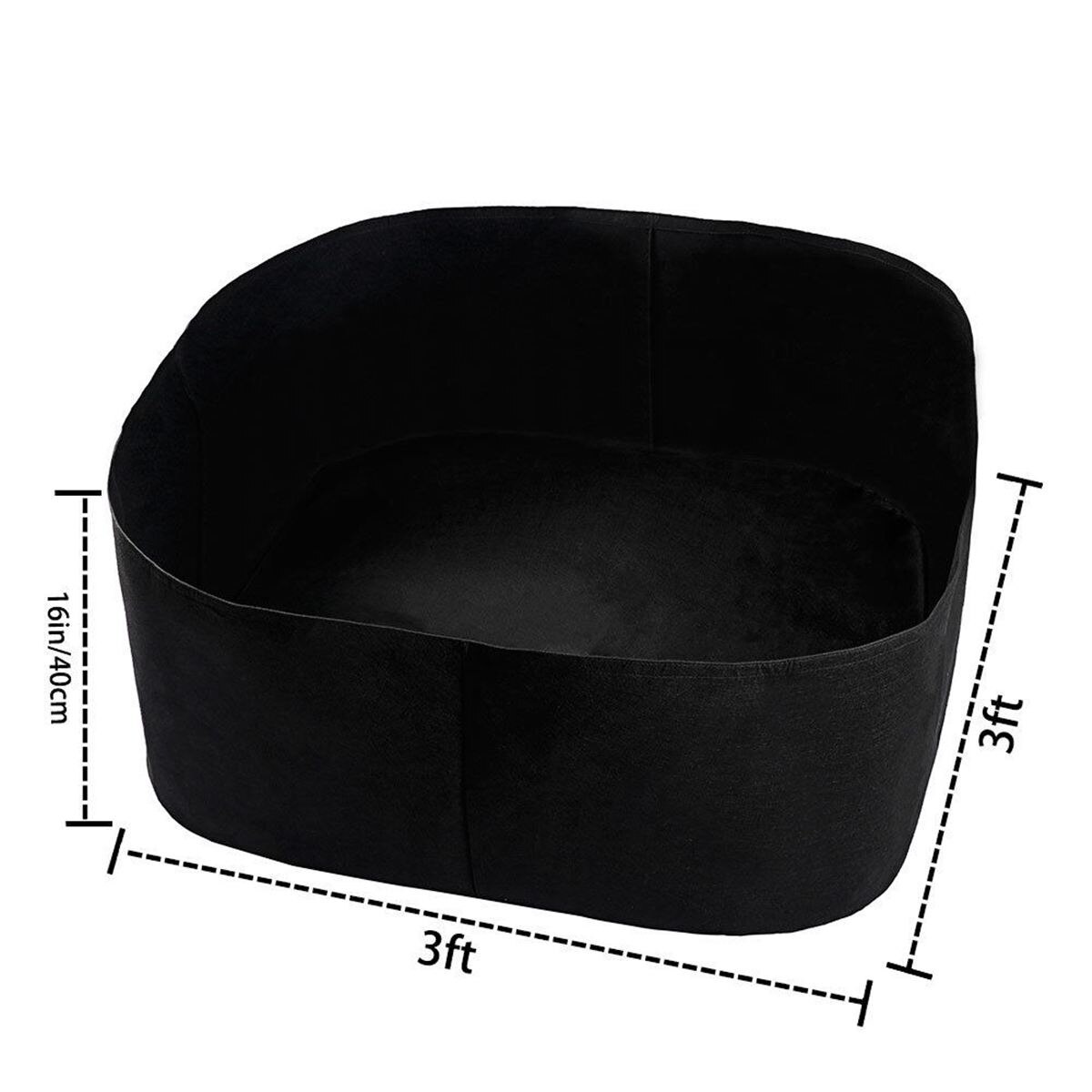 Udendørs indendørs have planteposer dyrkning havekrukker plantekasser grøntsags planteposer dyrke poser gård hjem have forsyninger: 3 x 3ft